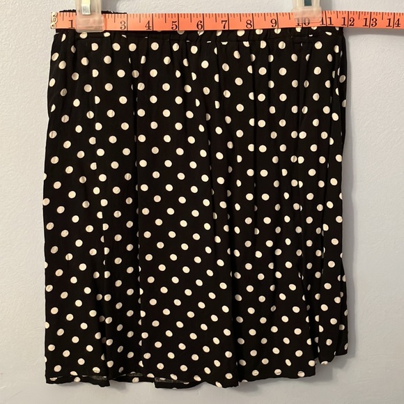 Polka Dot Skirt- 12” by 16”, black and white - Picture 3 of 5